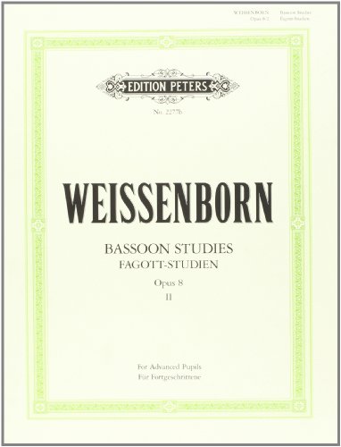 Bassoon Studies Op. 8: For Advanced Learners (Ger/Eng) (Edition Peters)